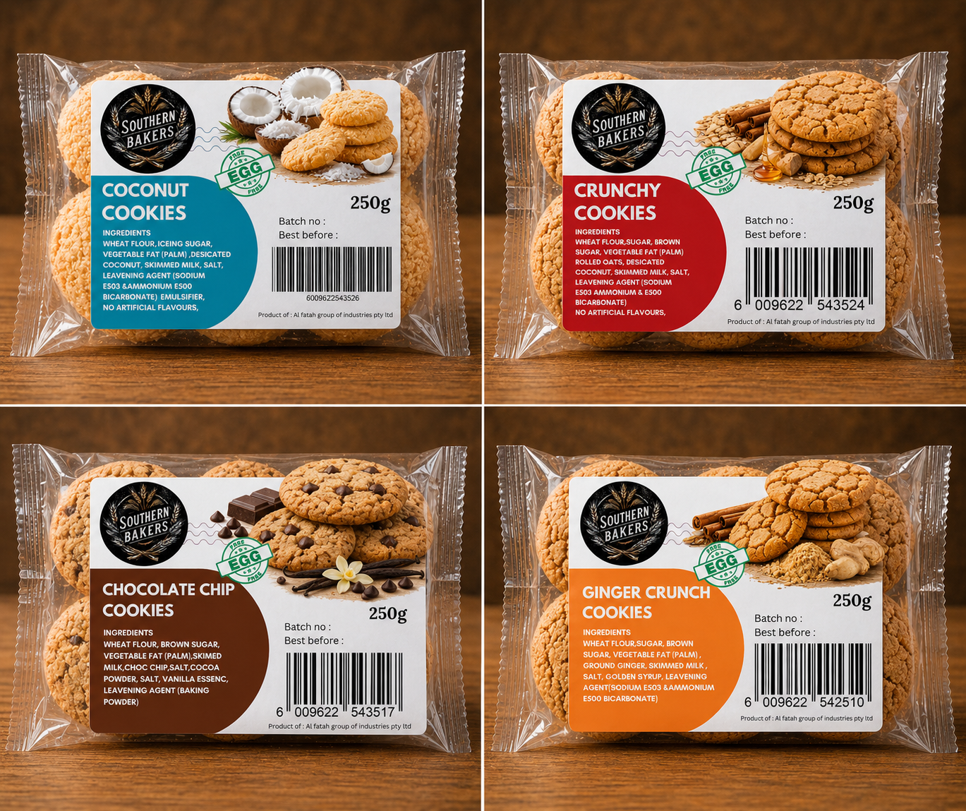 Assorted Cookies 24 x 250g