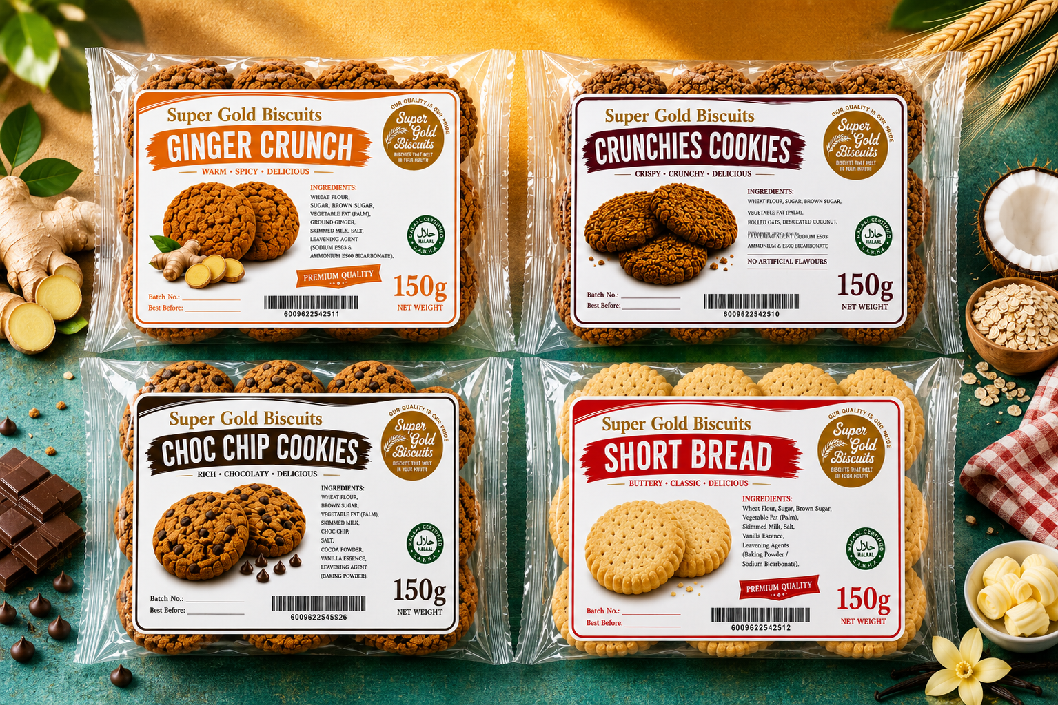 Assorted Cookies 24 x 150g